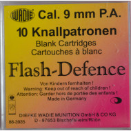 CARTOUCHES 9MM PA FLASH DEFENCE A BLANC X10 