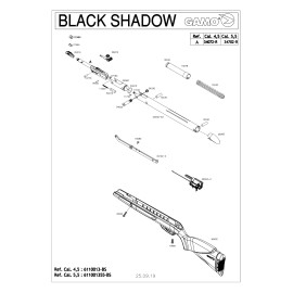 GAMO - Carabine  Black Shadow Synthétique - Cal. 4.5 mm - 14 joules 