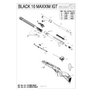 GAMO - Carabine  Black 10x Maxxim IGT 29J à répétition 10 coups en calibre 4.5 mm + lunette 3-9 x 40 wr 